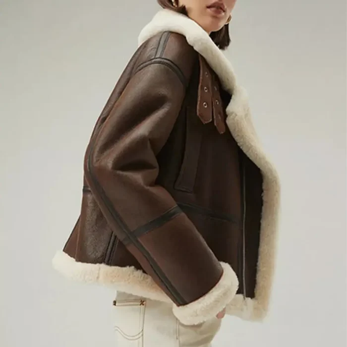 women shearling jacket-shearling jacket-womens leather shearling jacket-brown sheepskin jacket womens-brown leather shearling jacket-brown shearling jacket womens-ladies shearling jacket-sheepskin leather jacket women's-brown leather jacket with fur