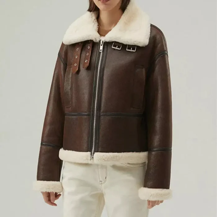 women shearling jacket-shearling jacket-womens leather shearling jacket-brown sheepskin jacket womens-brown leather shearling jacket-brown shearling jacket womens-ladies shearling jacket-sheepskin leather jacket women's-brown leather jacket with fur