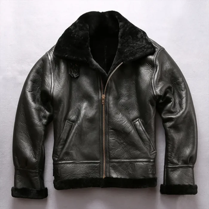 mens shearling jacket, shearling jacket, mens leather shearling jacket, sheepskin jacket mens, shearling bomber jacket, sheepskin shearling jacket, mens leather shearling jacket, aviator jackets, b3 sheepskin bomber jacket, b3 aviator jacket, army jackets, raf aviator jacket, WW2 jacket, aviator jacket, ww2 flight jacket, flying jacket ww2, black shearling jacket