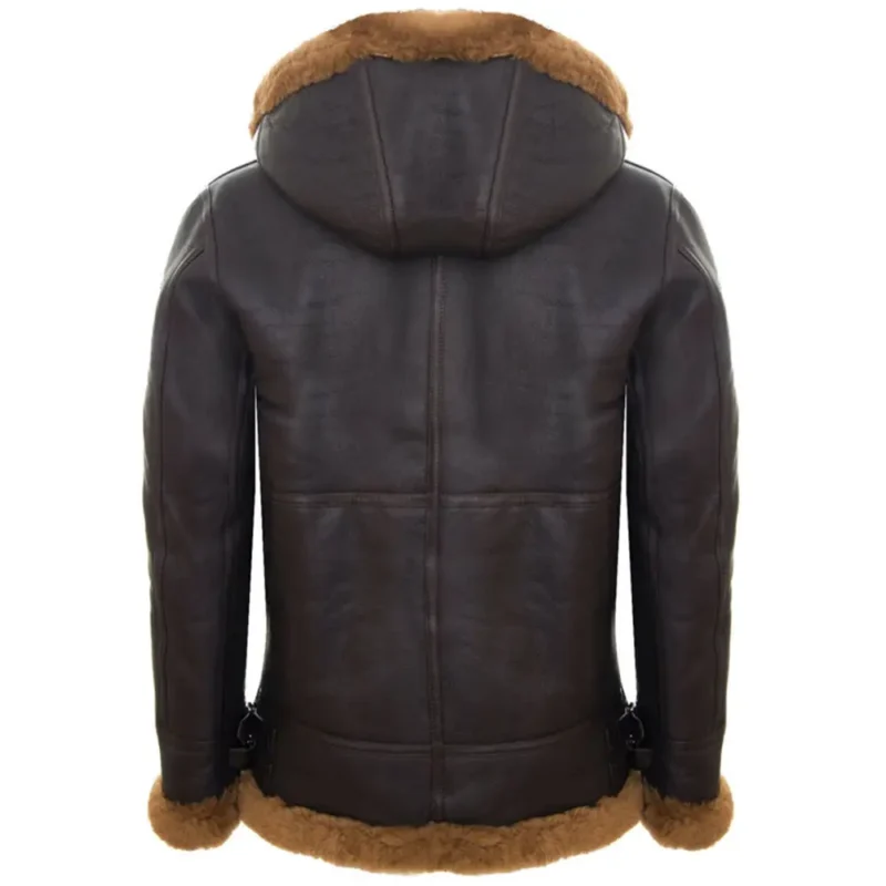 mens shearling jacket-shearling jacket-mens leather shearling jacket-sheepskin jacket mens-b3 bomber jacket-brown shearling jacket-sheepskin shearling jacket-men collar jackets-mens leather shearling jacket-air force bomber jacket-brown jacket men-mens brown airforce jacket-raf aviator jacket-aviator jacket-ww2 flight jacket-flying jacket ww2-Hooded Shearling Jacket-brown hOODED Jacket-hooded jacket men's brown