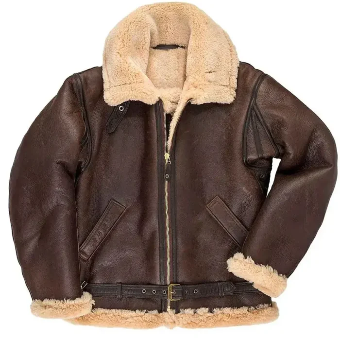 mens shearling jacket-shearling jacket-mens leather shearling jacket-sheepskin jacket mens-b3 bomber jacket-brown shearling jacket-sheepskin shearling jacket-men collar jackets-mens leather shearling jacket-air force bomber jacket-brown jacket men-mens brown airforce jacket-Brown Shearling Jacket