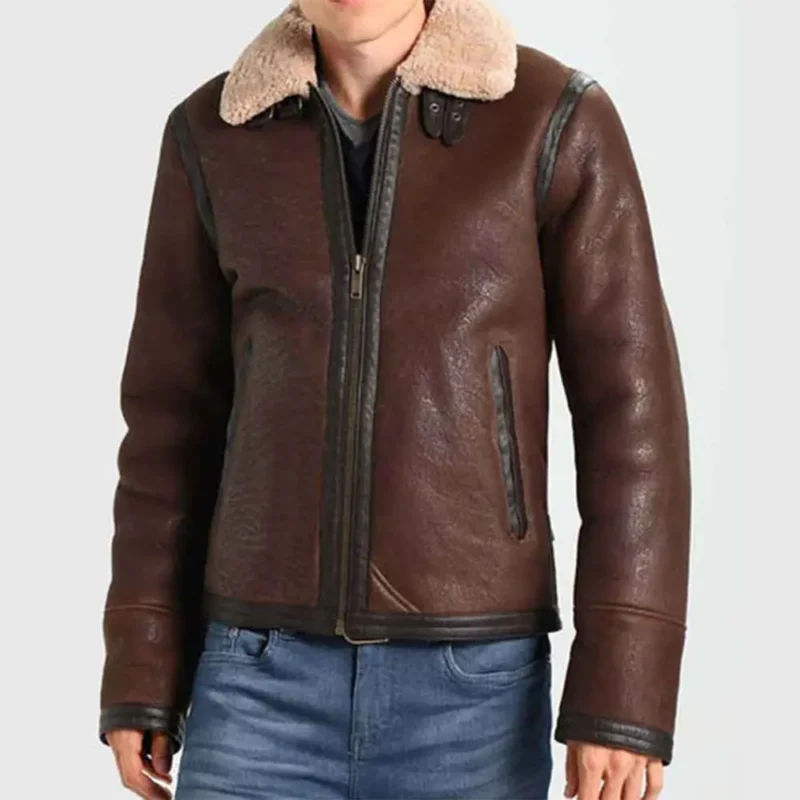 aviator jacket-aviator jacket mens-brown aviator jacket-leather aviator jacket-mens aviator jacket-flight jacket mens-leather aviator jacket-Mens Flight Jacket-leather flight jacket-shearling aviator jacket-mens winter jackets-winter jackets men-brown leather aviator jacket-brown leather jacket-mens brown leather jacket-b3 aviator Jacket