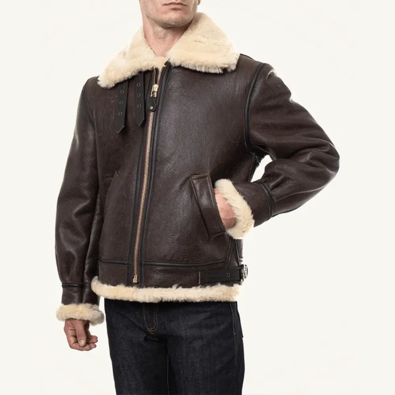 aviator jacket-aviator jacket mens-brown aviator jacket-leather aviator jacket-mens aviator jacket-flight jacket mens-leather aviator jacket-Mens Flight Jacket-leather flight jacket-shearling aviator jacket-mens winter jackets-winter jackets men-brown leather aviator jacket-brown leather jacket-mens brown leather jacket-b3 aviator Jacket