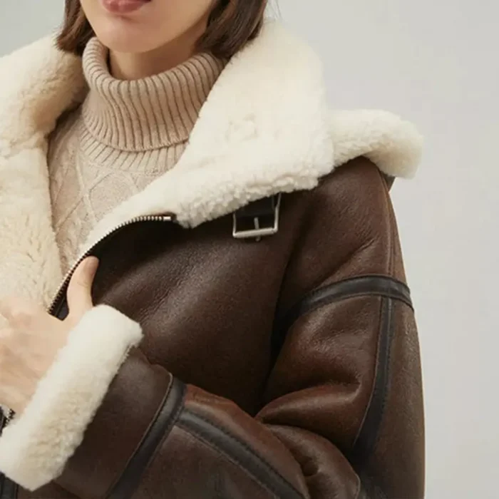 women shearling jacket-shearling jacket-womens leather shearling jacket-brown sheepskin jacket womens-brown leather shearling jacket-brown shearling jacket womens-ladies shearling jacket-sheepskin leather jacket women's-brown leather jacket with fur