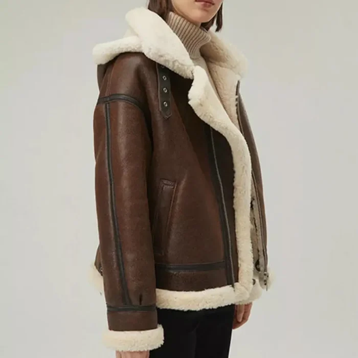 women shearling jacket-shearling jacket-womens leather shearling jacket-brown sheepskin jacket womens-brown leather shearling jacket-brown shearling jacket womens-ladies shearling jacket-sheepskin leather jacket women's-brown leather jacket with fur