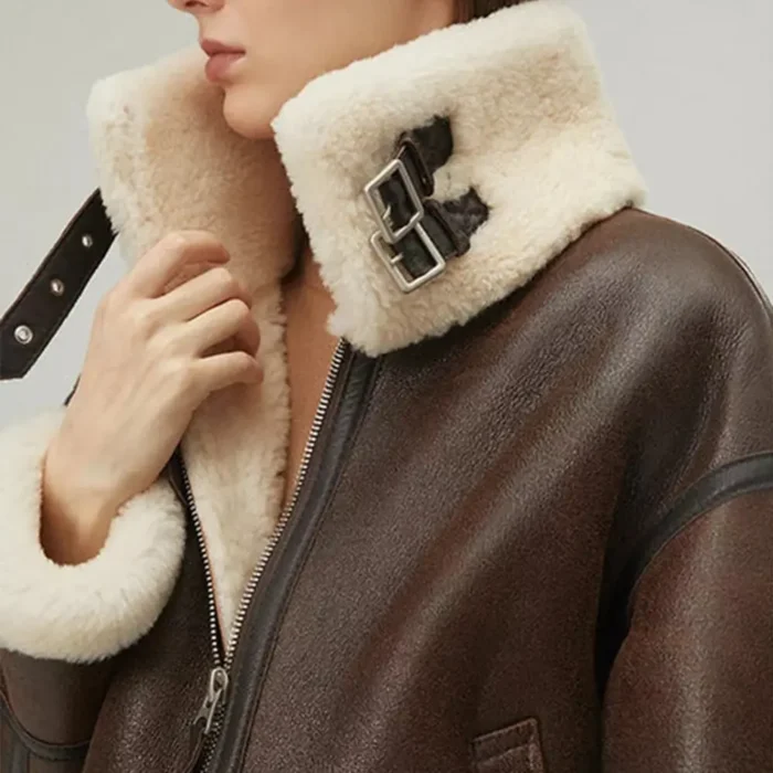 women shearling jacket-shearling jacket-womens leather shearling jacket-brown sheepskin jacket womens-brown leather shearling jacket-brown shearling jacket womens-ladies shearling jacket-sheepskin leather jacket women's-brown leather jacket with fur