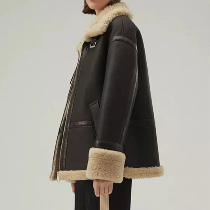 women shearling jacket-shearling jacket-womens leather shearling jacket-brown sheepskin jacket womens-brown leather shearling jacket-brown shearling jacket womens-ladies shearling jacket-sheepskin leather jacket women's-brown leather jacket with fur