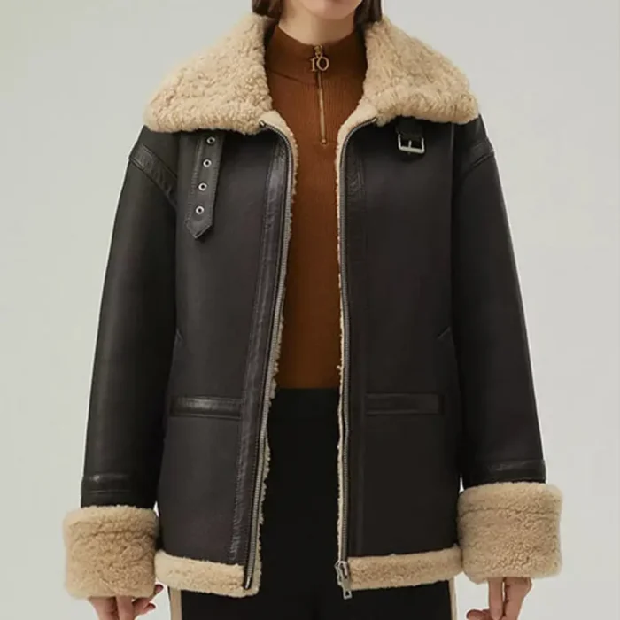 women shearling jacket-shearling jacket-womens leather shearling jacket-brown sheepskin jacket womens-brown leather shearling jacket-brown shearling jacket womens-ladies shearling jacket-sheepskin leather jacket women's-brown leather jacket with fur