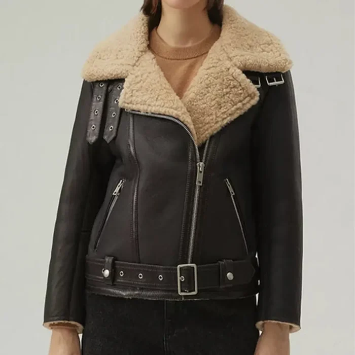 women shearling jacket-shearling jacket-womens leather shearling jacket-black sheepskin jacket womens-black leather shearling jacket-black shearling jacket womens-ladies shearling jacket-sheepskin leather jacket women's-black leather jacket with fur