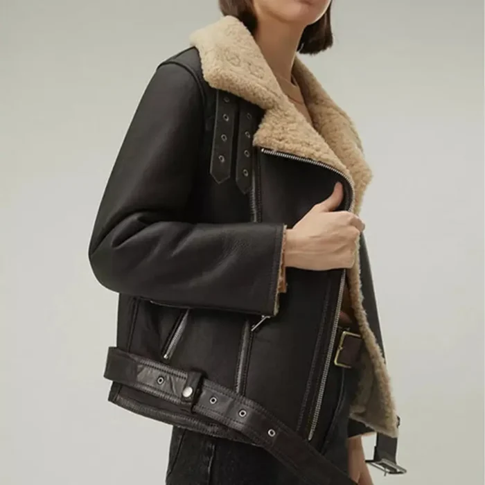 women shearling jacket-shearling jacket-womens leather shearling jacket-black sheepskin jacket womens-black leather shearling jacket-black shearling jacket womens-ladies shearling jacket-sheepskin leather jacket women's-black leather jacket with fur