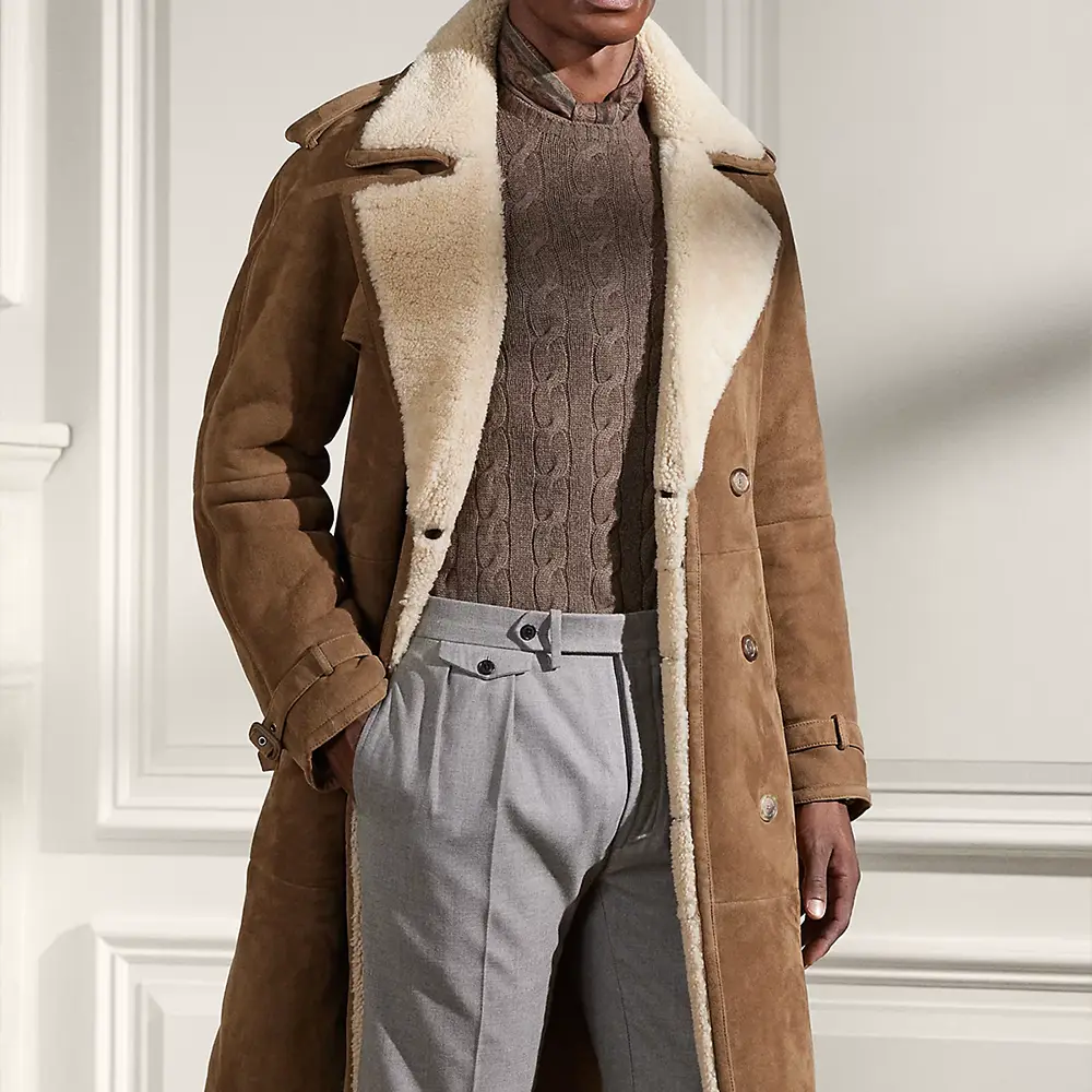 Shearling coats-Sheepskin shearling coat-Shearling coat-Shearling vs. Sherpa-Warm winter jackets-Synthetic vs. natural fleece-Shearling coat benefits-Sherpa jacket features-Shearling coat maintenance-Affordable shearling alternatives-mens shearling coat-mens sheepskin leather coat-mens brown shearling coat-mens sheepskin coat-brown shearling coat