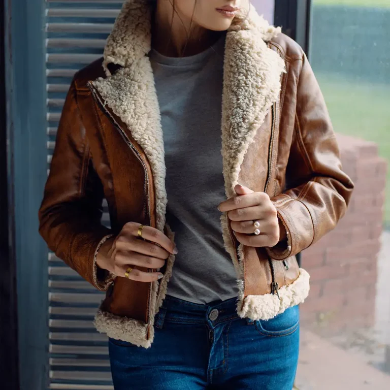 Shearling jacket-Leather shearling jacket-Shearling leather jacket-Sheepskin shearling jacket-Best shearling jacket-Sheepskin leather jacket