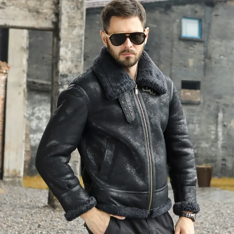 B3 bomber jacket-sheepskin bomber jacket-B3 bomber jacket men-B3 leather bomber jacket-B3 bomber coat-B3 leather jacket-B3 jacket-fur collar jacket-B3 bomber jackets-black b3 bomber jacket-black fur jacket-black leather jacket