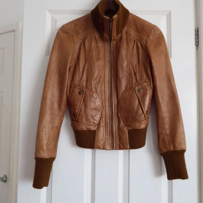 Brown leather bomber jacket-Bomber jacket-Bomber jackets-Leather bomber jacket-Women bomber jacket-Womens leather bomber jacket-Womens bomber jacket