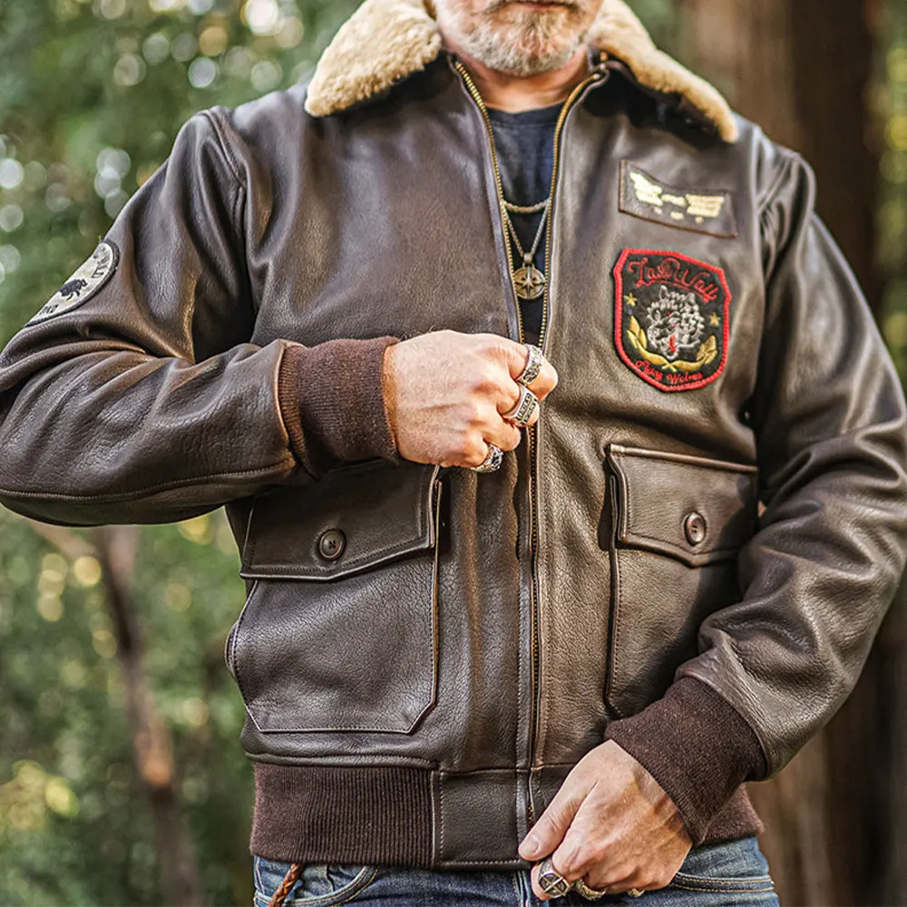 Brown leather bomber jacket-Bomber jacket-Bomber jackets-Leather bomber jacket-Men bomber jacket-Mens leather bomber jacket-Mens bomber jacket