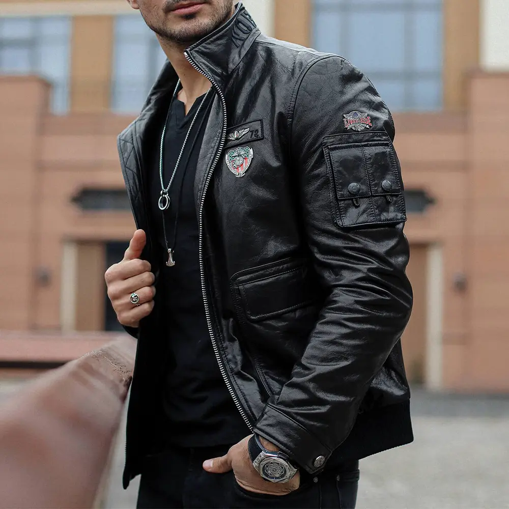 Leather jacket-Leather jacket mens-Leather jacket men-Mens leather jackets-Leather jackets