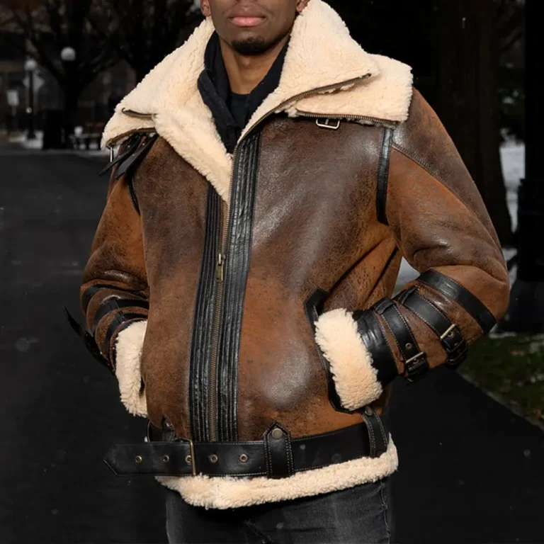 Shearling jacket-Leather shearling jacket-Shearling leather jacket-Sheepskin shearling jacket-Best shearling jacket-Sheepskin leather jacket-mens shearling jacket-mens leather shearling jacket-brown sheepskin jacket mens-brown jacket men-sheepskin jacket men-shearling fur jacket