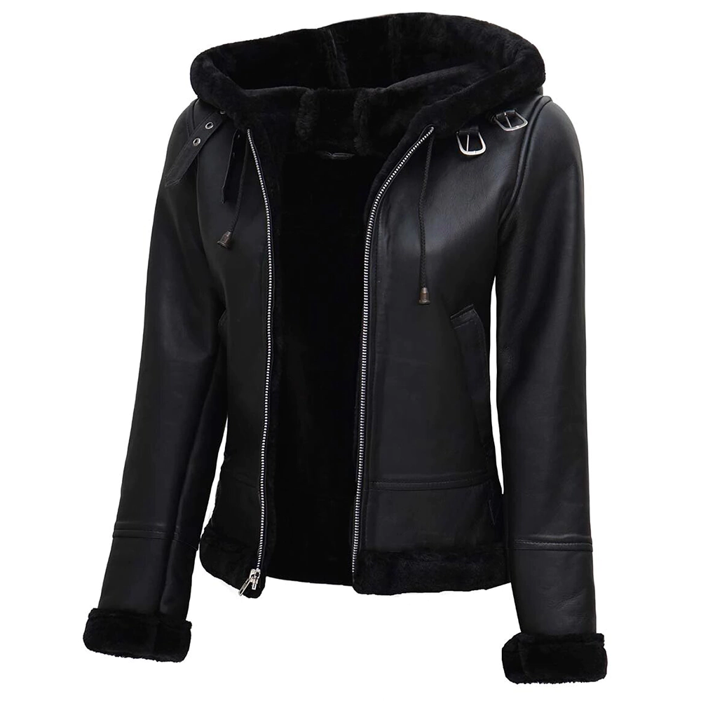 women shearling jacket-shearling jacket-womens leather shearling jacket-black sheepskin jacket womens-black leather shearling jacket-black shearling jacket womens-ladies shearling jacket-sheepskin leather jacket women's-black leather jacket with fur-hooded shearling jacket