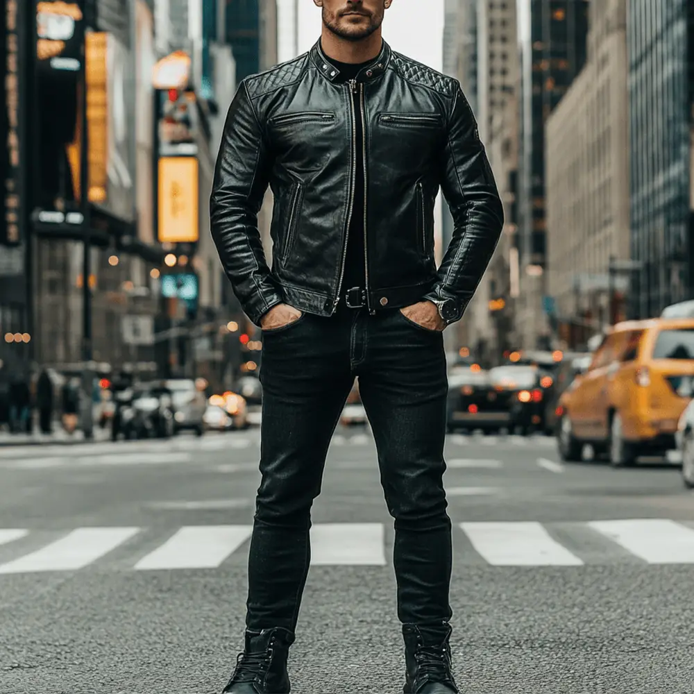 shearling leather jacket black-black leather moto jacket-black leather jacket with fur​-matte black leather jacket​-black leather jacket with collar-black leather biker jacket with fur collar-mens leather jacket black